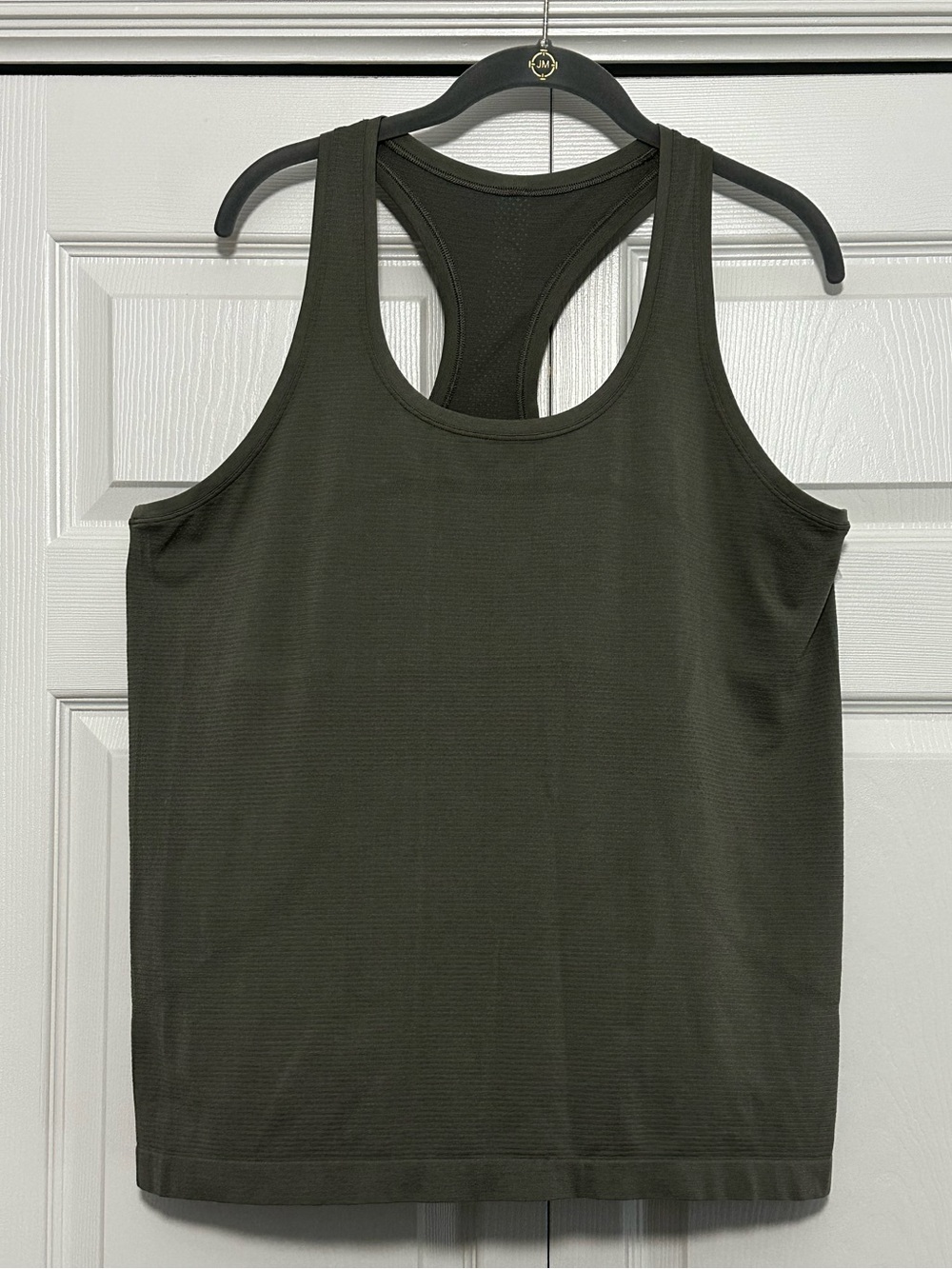 Lululemon Swiftly Tech Racerback Tank Top 2.0 Hip Length Moss Green Size 14 VGUC